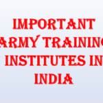 Important Army Training Institutes in India