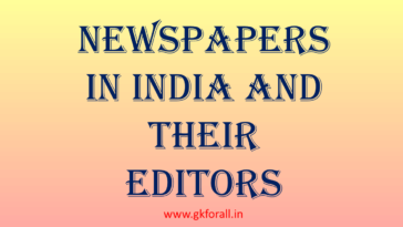 Newspapers in India and their editors