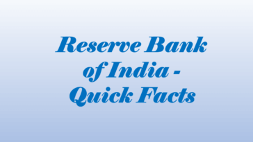 Reserve Bank of India - Quick Facts