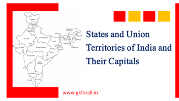 States and Union Territories of India and Their Capitals 1